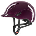 Uvex Kiddox Shiny Riding Hat #colour_burgundy