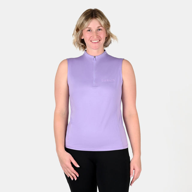 Dublin Ladies Sammy Sleeveless Riding Top #colour_mauve