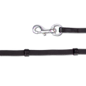 Waldhausen Icelandic Reins With Snap Hooks #colour_black-silver