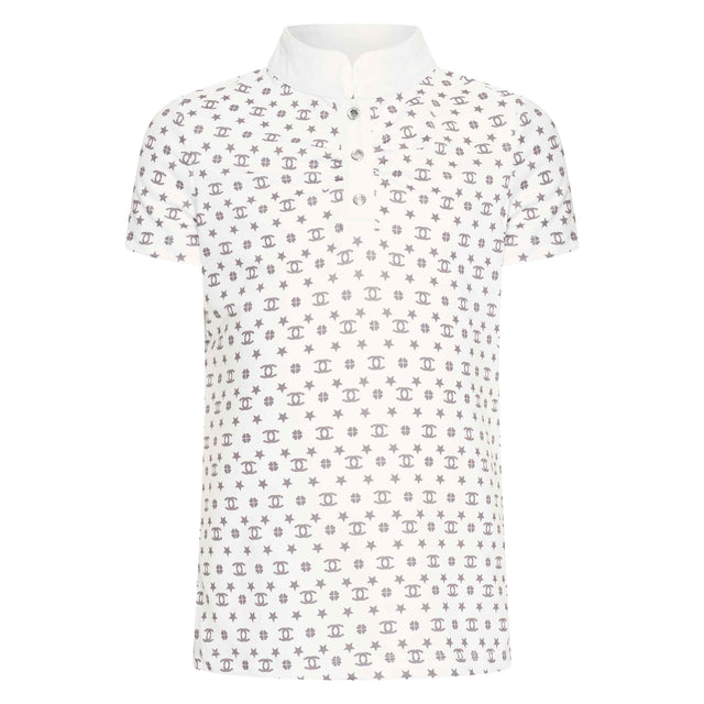 Imperial Riding Children's Roxy Tech Top #Colour_white-grey