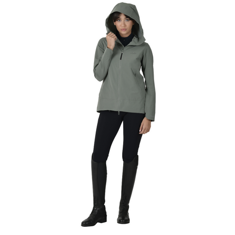 Weatherbeeta Ladies Abrasion Proof Stretch Riding Jacket #colour_olive-leaf