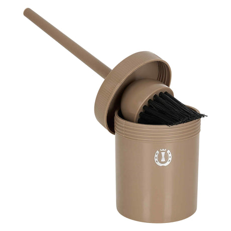 Imperial Riding Hoof Oil Brush with Container #colour_cappuccino