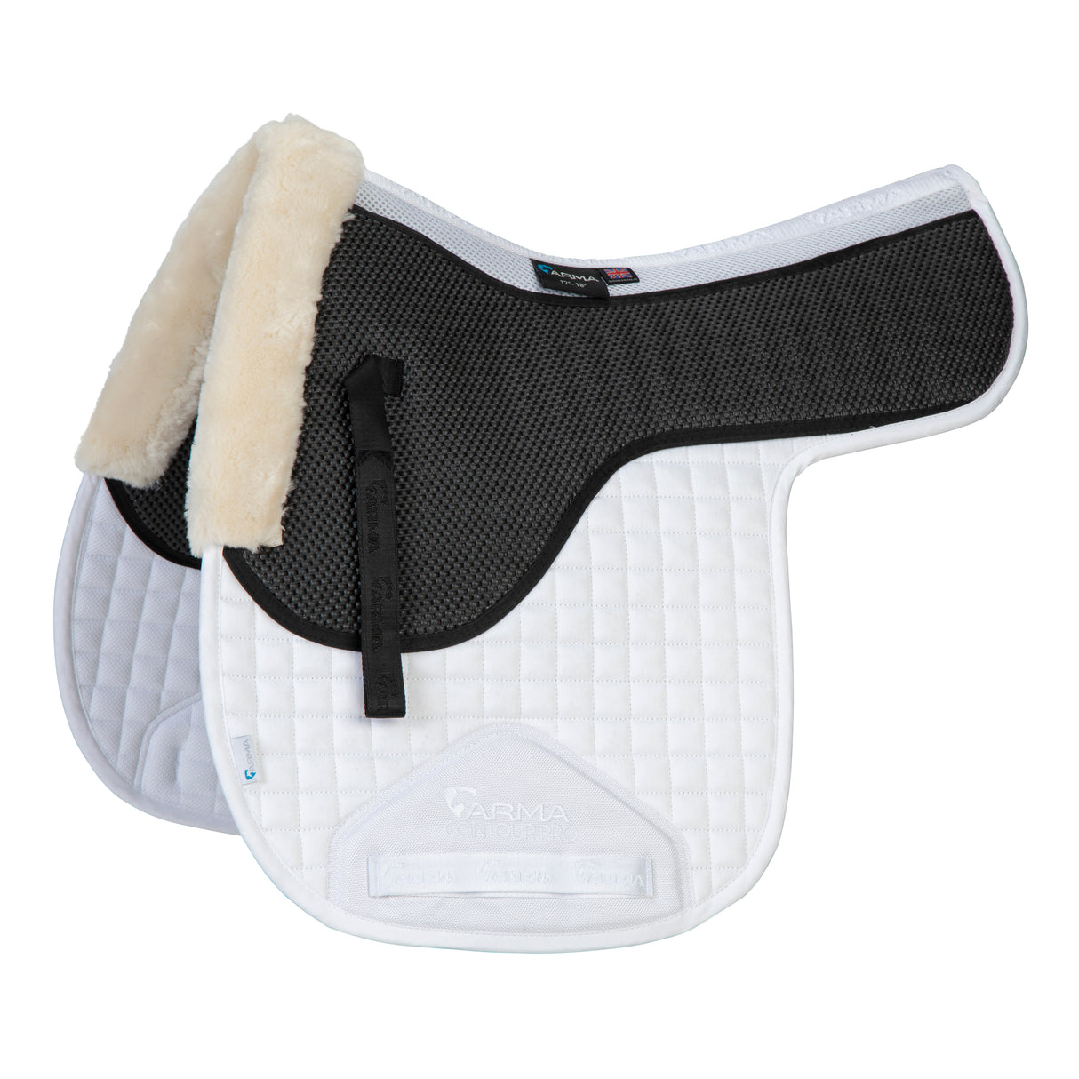 Shires ARMA Soft Grip Numnah #colour_white