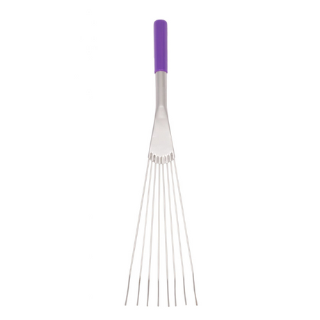 Red Gorilla Big Tidee Metal Rake Short Handle #colour_purple