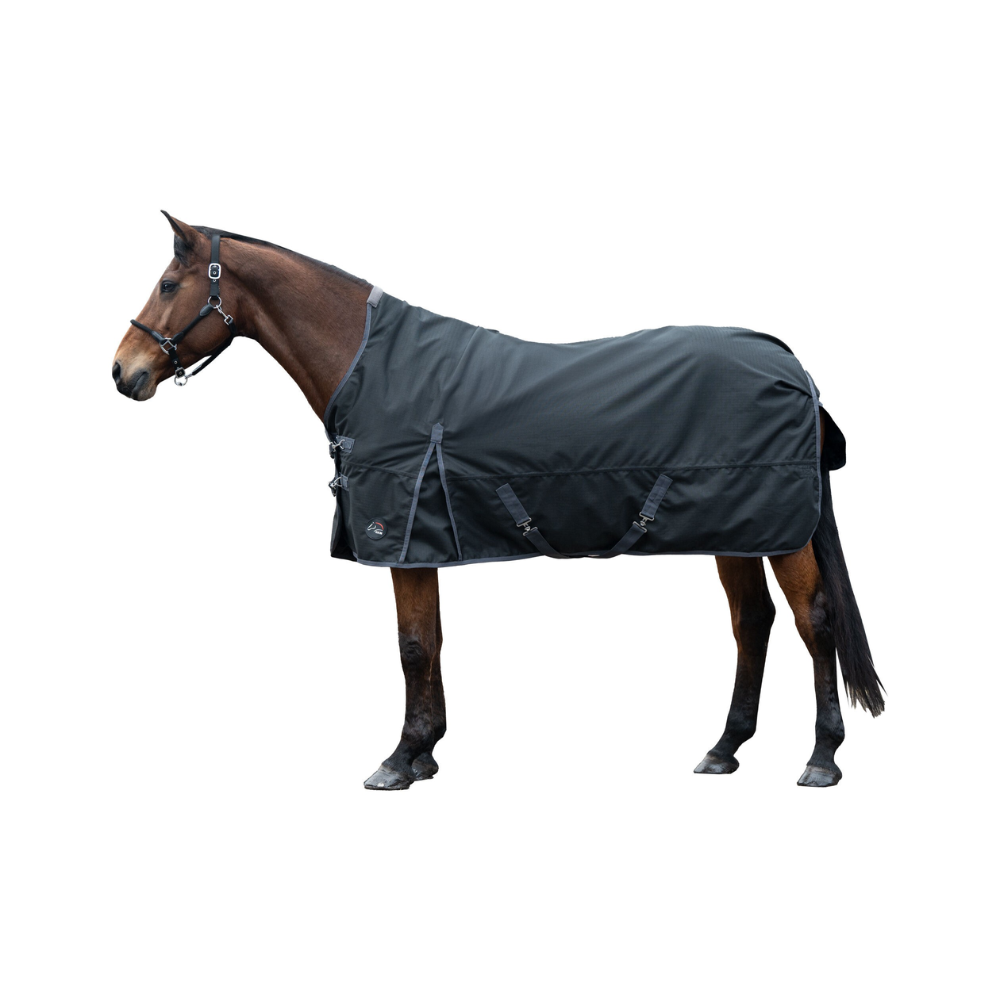 HKM 1200D 100g Highneck Rug -Glasgow- #colour_black