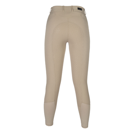 HKM Women's Silicone Full Seat Riding Breeches -Ari Mid Rise- #colour_beige