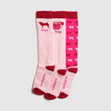 Toggi Pug Socks 3 Pack #colour_pink-red