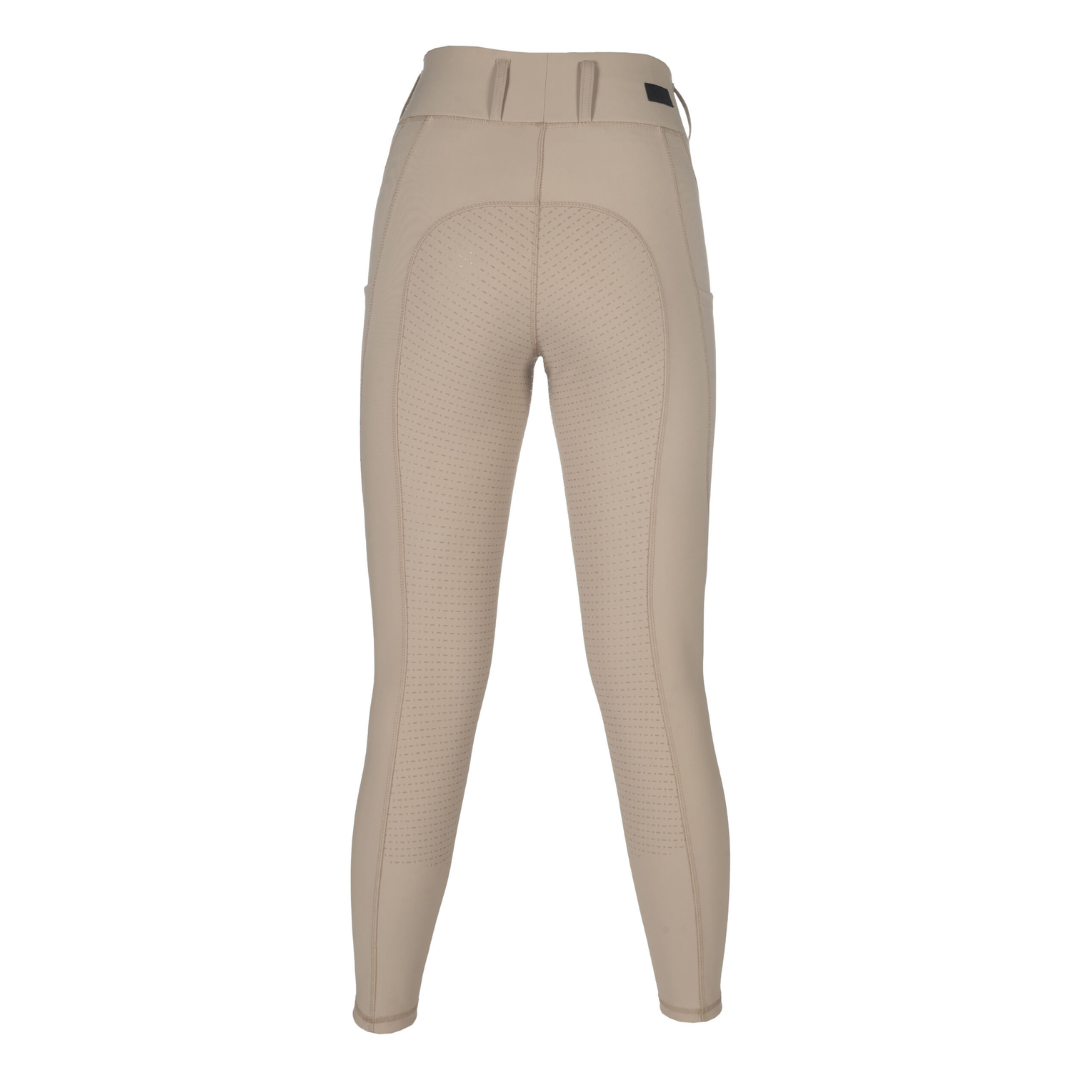 HKM Children's Silicone Full Seat Riding Leggings -Jil High Waist- #colour_beige