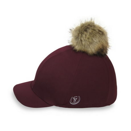 Gatehouse Stretch Detachable Pompom Hat Cover #colour_burgundy