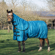 GS Equestrian 100g Detachable Neck Turnout Rug #colour_teal-black