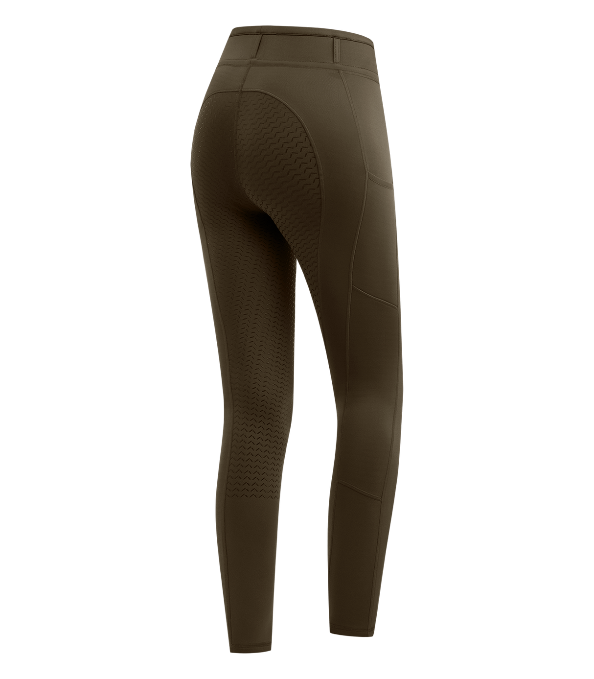 E.L.T Ella Ladies Riding Leggings #colour_green-brown