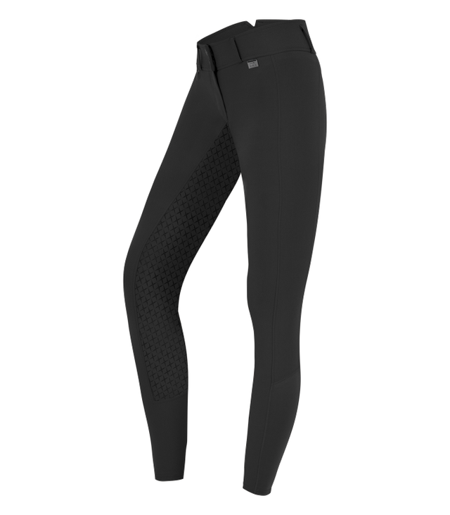 E.L.T Micro Ladies Sport Silicone High Waist Riding Breeches #colour_black