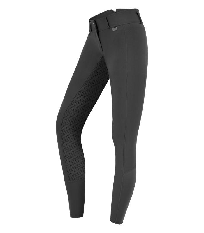 E.L.T Micro Ladies Sport Silicone High Waist Riding Breeches #colour_asphalt