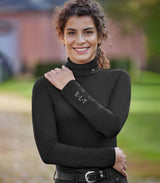 E.L.T Ladies Madison Turtleneck Shirt #colour_black