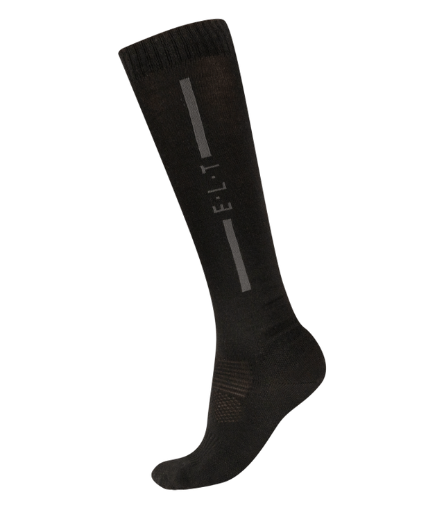 E.L.T Merino Winter Unisex Riding Socks #colour_black