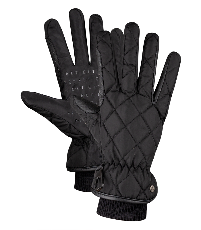 E.L.T Adult Diamond Winter Riding Glove #colour_black