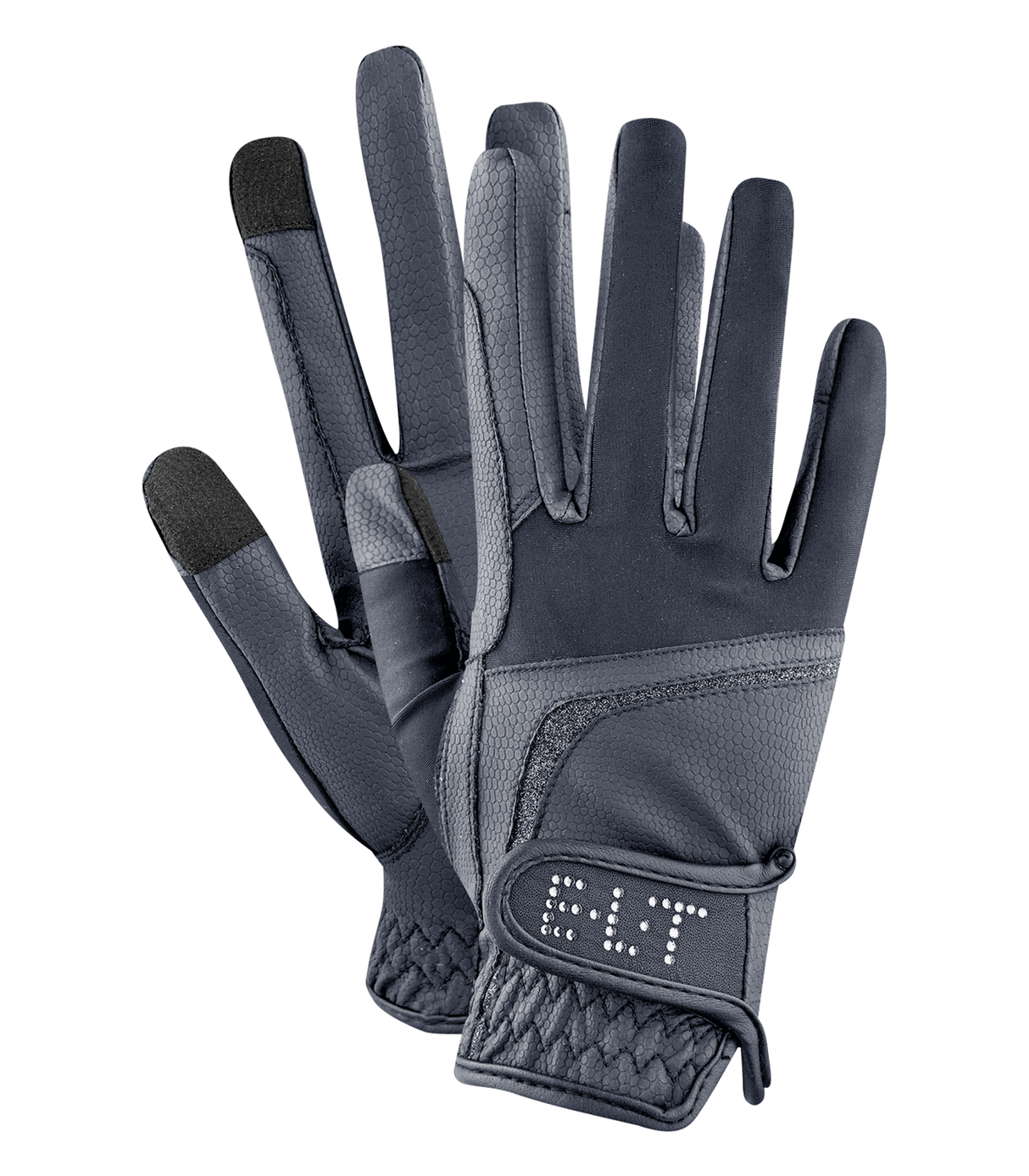 E.L.T Noelle Riding Glove #colour_deep-blue