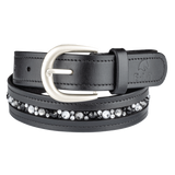 E.L.T Jewel Leather Belt #colour_black