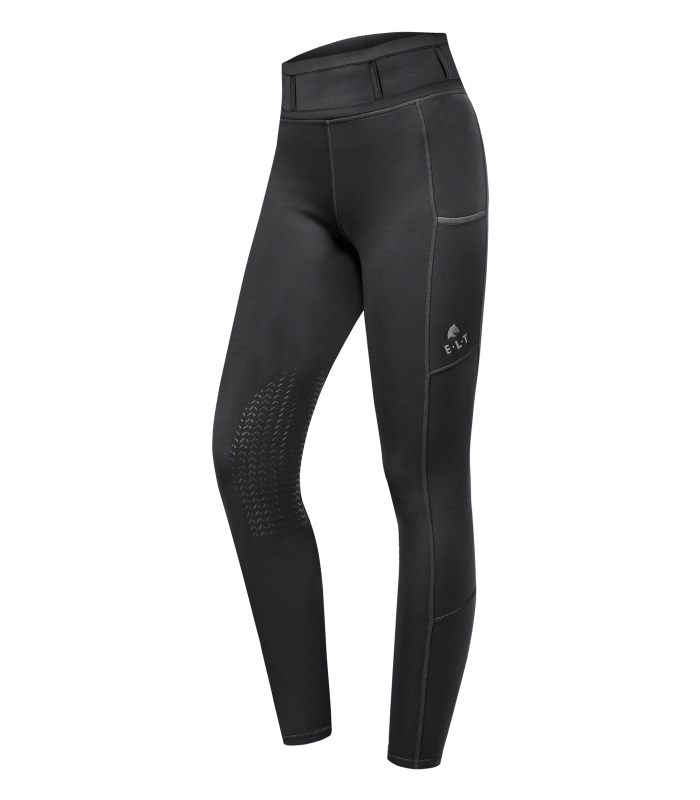 E.L.T Ella Children's Knee Silicone Riding Leggings #colour_black