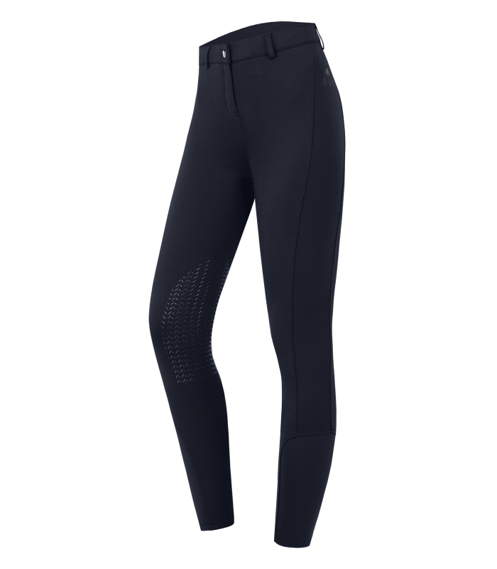 E.L.T Essential Ladies Knee Silicone Breeches #colour_deep-blue