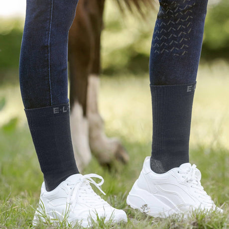 ELT Short Bamboo Riding Socks #colour_deep-blue