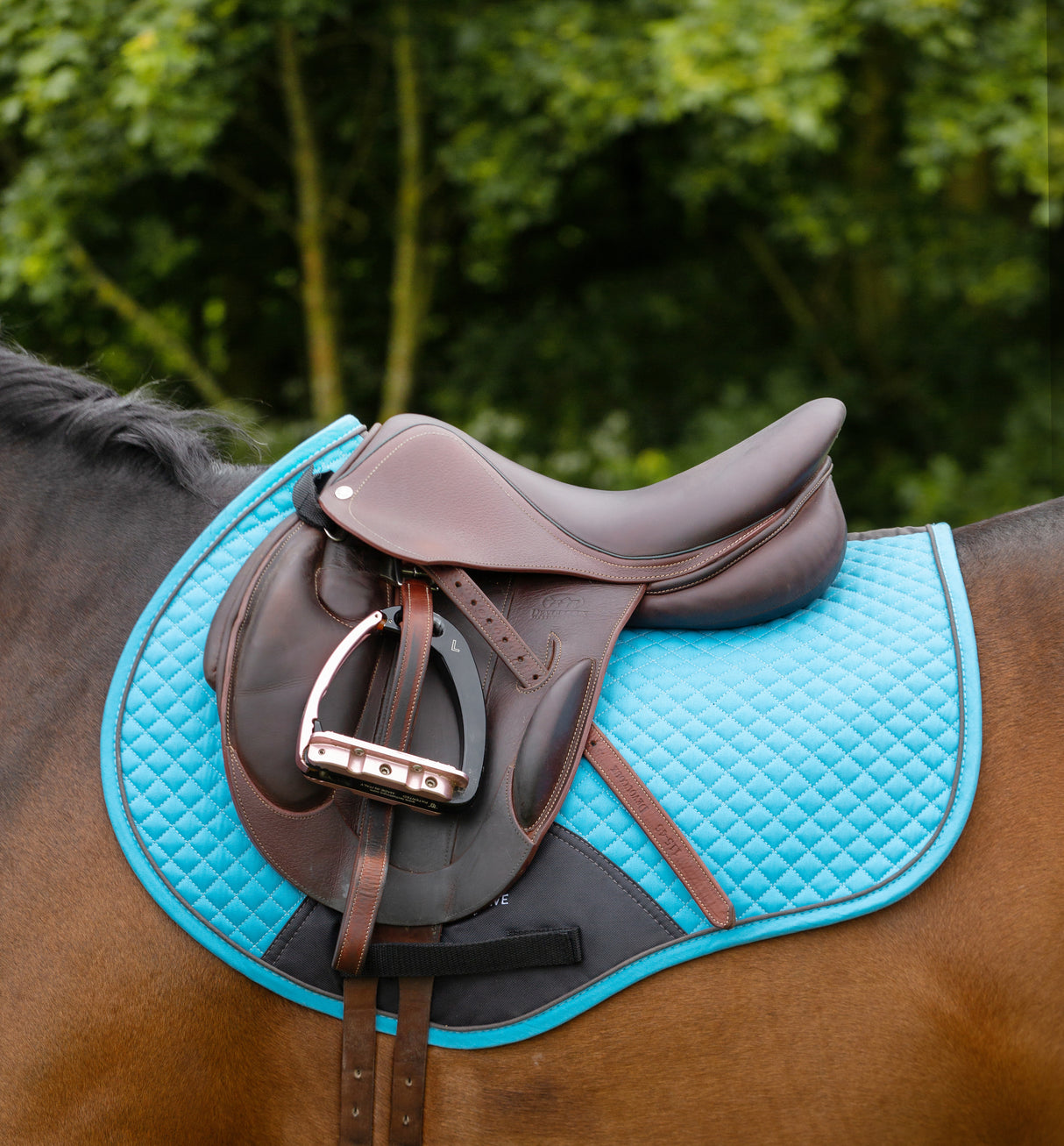 HyWITHER Sport Active Close Contact Saddle Pad #colour_sky-blue