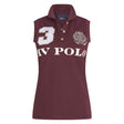 HV Polo Favouritas Sleeveless Polo Shirt #colour_dark-berry