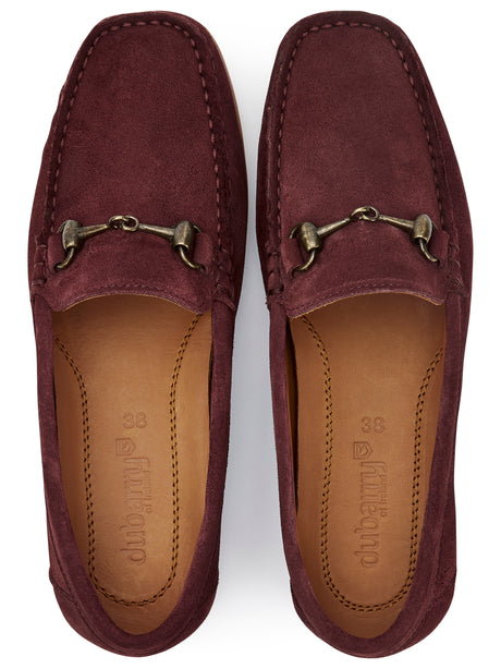 Dubarry Tasmania Womens Deck Shoes #colour_ox-blood