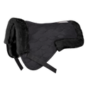 Waldhausen Half Saddle Pad with Synthetic Lambskin #colour_black-black