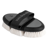 Waldhausen Flex Cuddle Brush with Goat's Bristles #colour_schwarz-grau