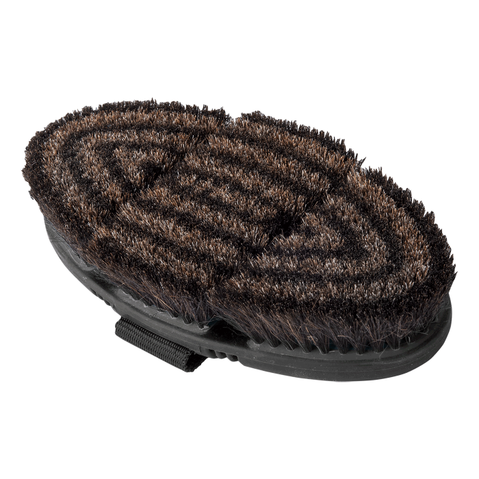 Waldhausen Flex Body Brush, horsehair #colour_black-grey