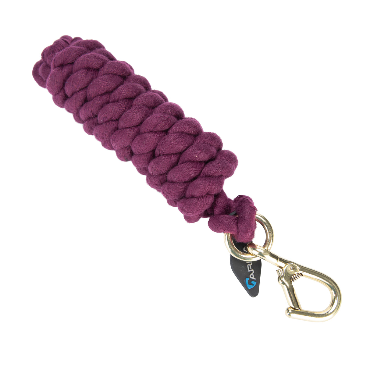 Shires Plain Headcollar Lead Rope #colour_black-cherry