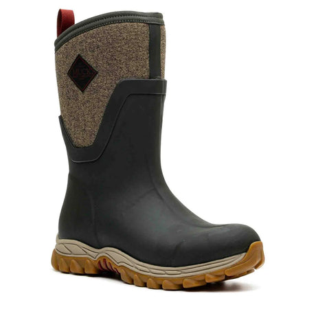 Muck Boots Women Arctic Sport II Mid Wellington #colour_olive-herringbone