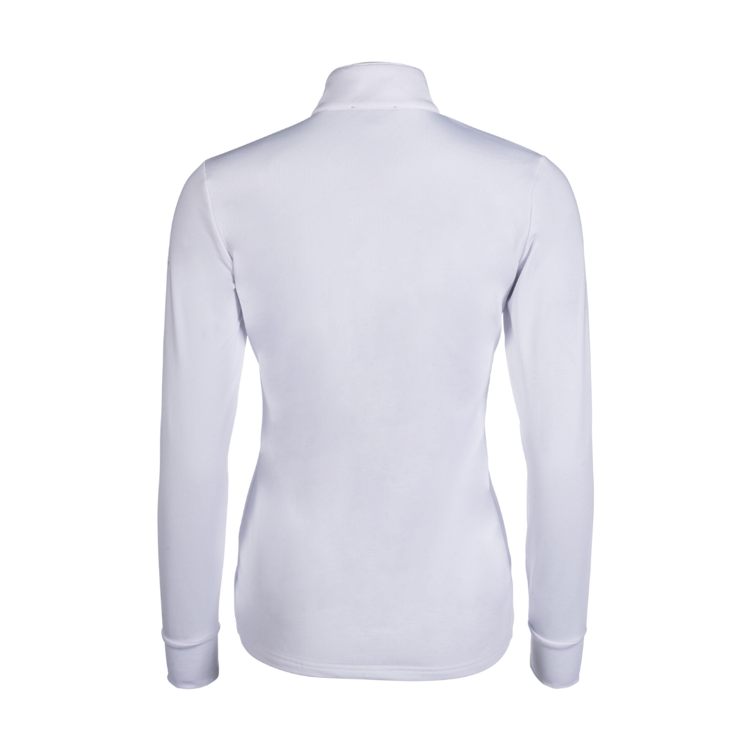 HKM Women's Long Sleeve Competition Shirt -Emilia- #colour_white