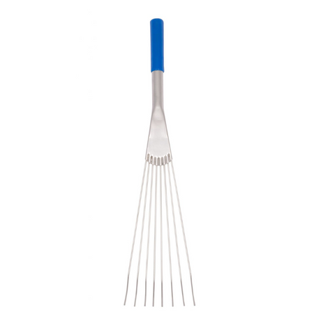 Red Gorilla Big Tidee Metal Rake Short Handle #colour_blue