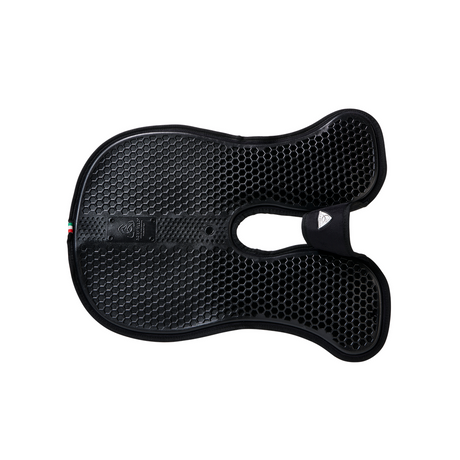 Acavallo Pad SP WFS Suede Hexagonal Gel Front Riser #colour_black