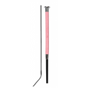 Dublin Fancy Stitch Leather Dressage Whip #colour_pink