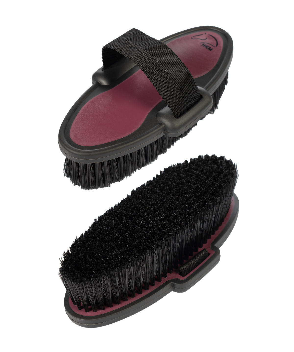 HKM Body Brush -Soft- #colour_bordeaux-black