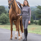 EQUIDRY Women's Water Repellent Leggings #colour_grey-pink