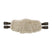 Stubben Equi-Soft® Short Saddle Girth with Cover - Ebony #colour_lambskin-ecru-white
