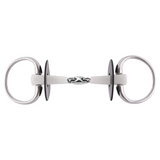 Nathe 18mm Double Jointed +Stainless Steel Ring Eggbutt Bit