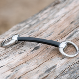 Sprenger 16mm Hard Carbon Mullen Mouth Snaffle With Stainless Steel Eggbutt Horse Bit
