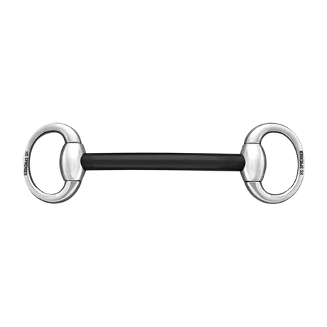 Sprenger 16mm Hard Carbon Mullen Mouth Snaffle With Stainless Steel Eggbutt Horse Bit