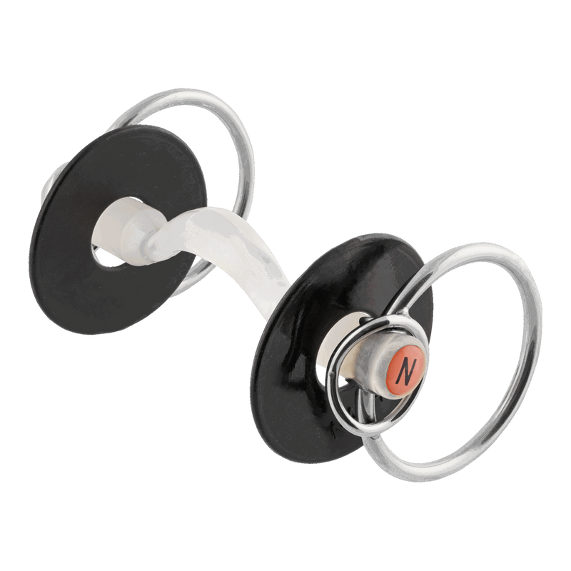 Nathe Mullen Mouth Bit 20mm With Tongue Clearance And Additional Small Rings