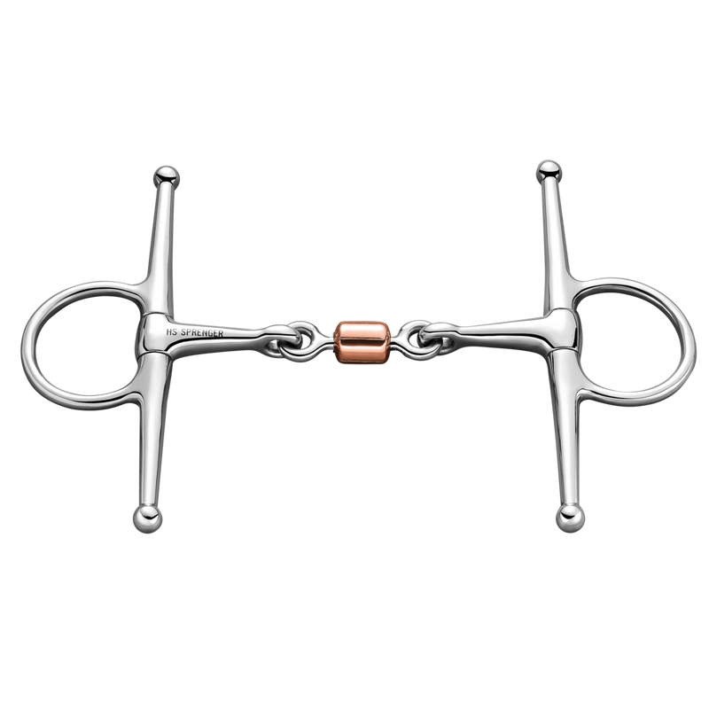 Sprenger Fulmer Bit With Roller 14mm Double Jointed Snaffle