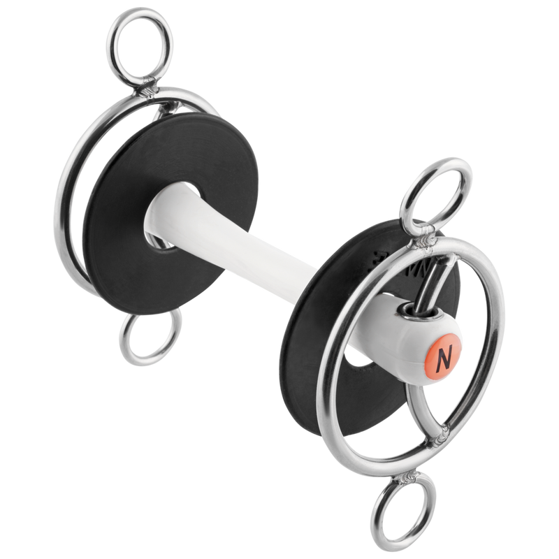 Nathe 3-Ring Bit 20mm With Sliding Cheek And Flexible Mullen Mouth