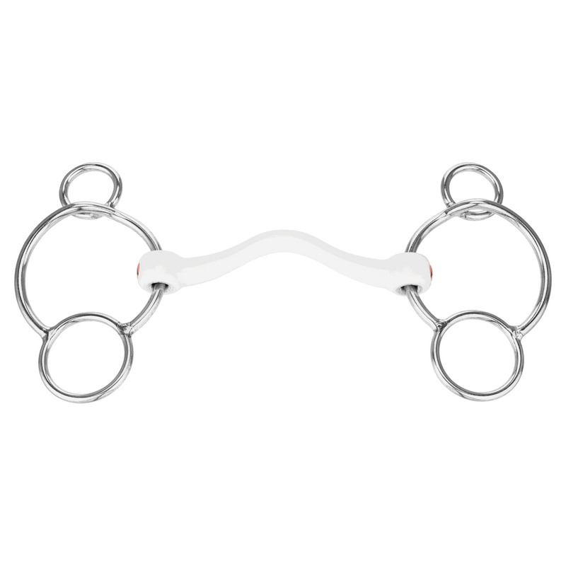 Nathe CM 15mm 3-Ring Mullen Mouth With Hard Port Horse Bit