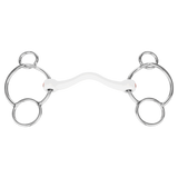 Nathe CM 15mm 3-Ring Mullen Mouth With Hard Port Horse Bit