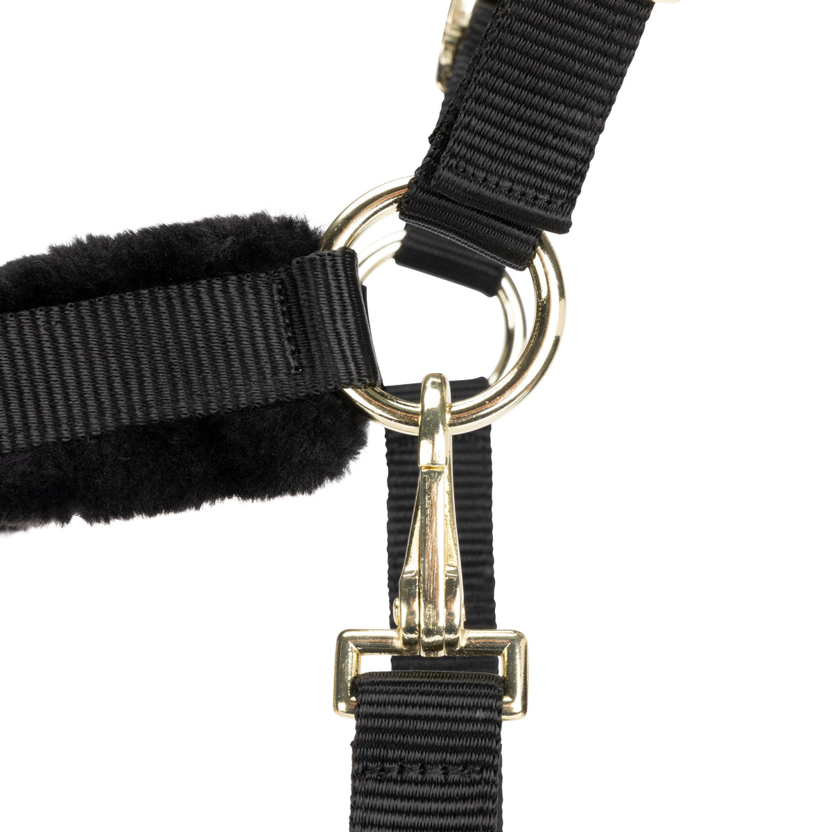 Shires ARMA Faux Fur Logo Headcollar & Lead Rope