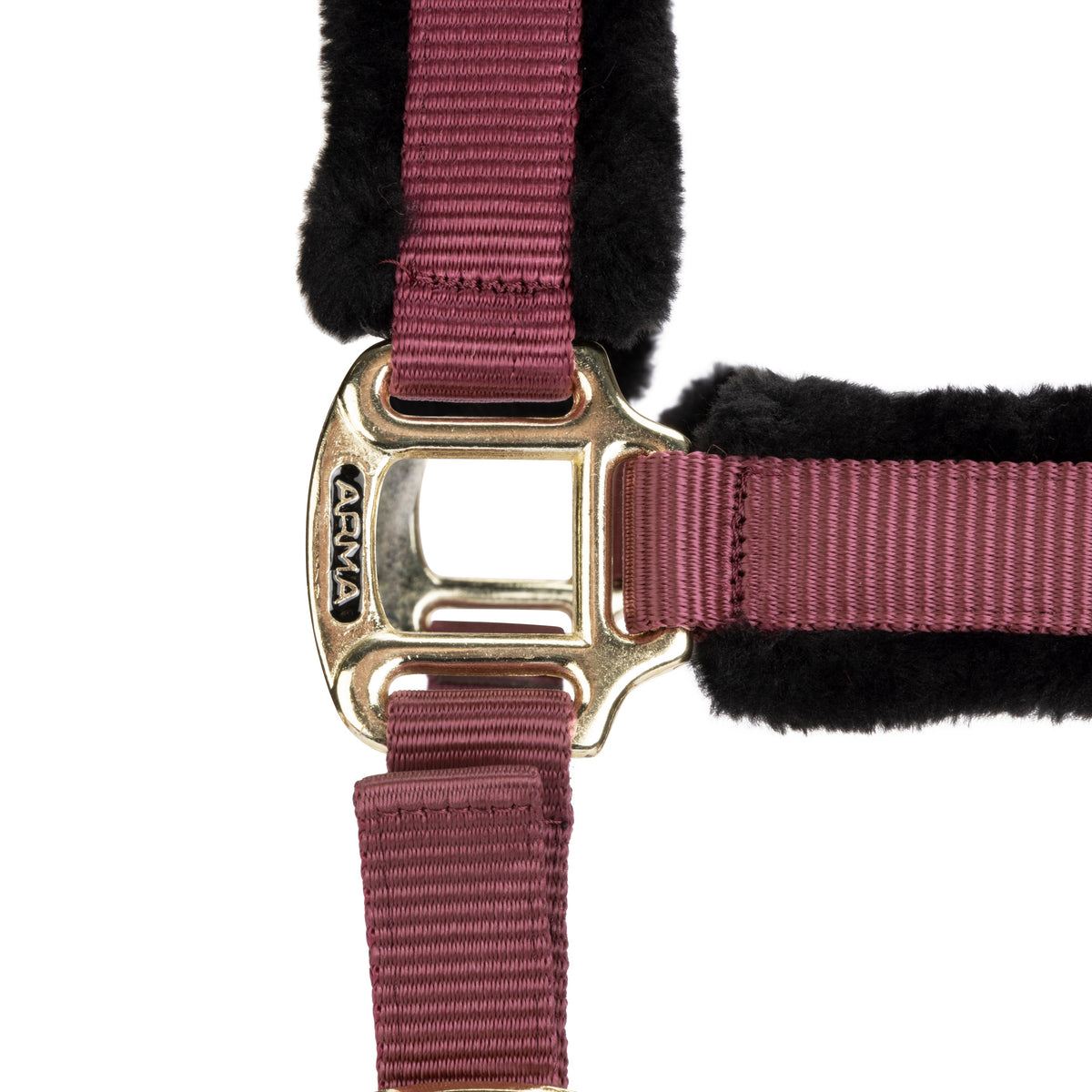 Shires ARMA Faux Fur Logo Headcollar & Lead Rope